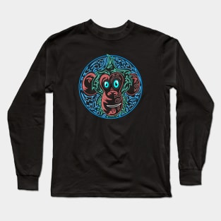 Abstract Monkey Long Sleeve T-Shirt